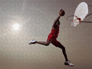 basketball dunking